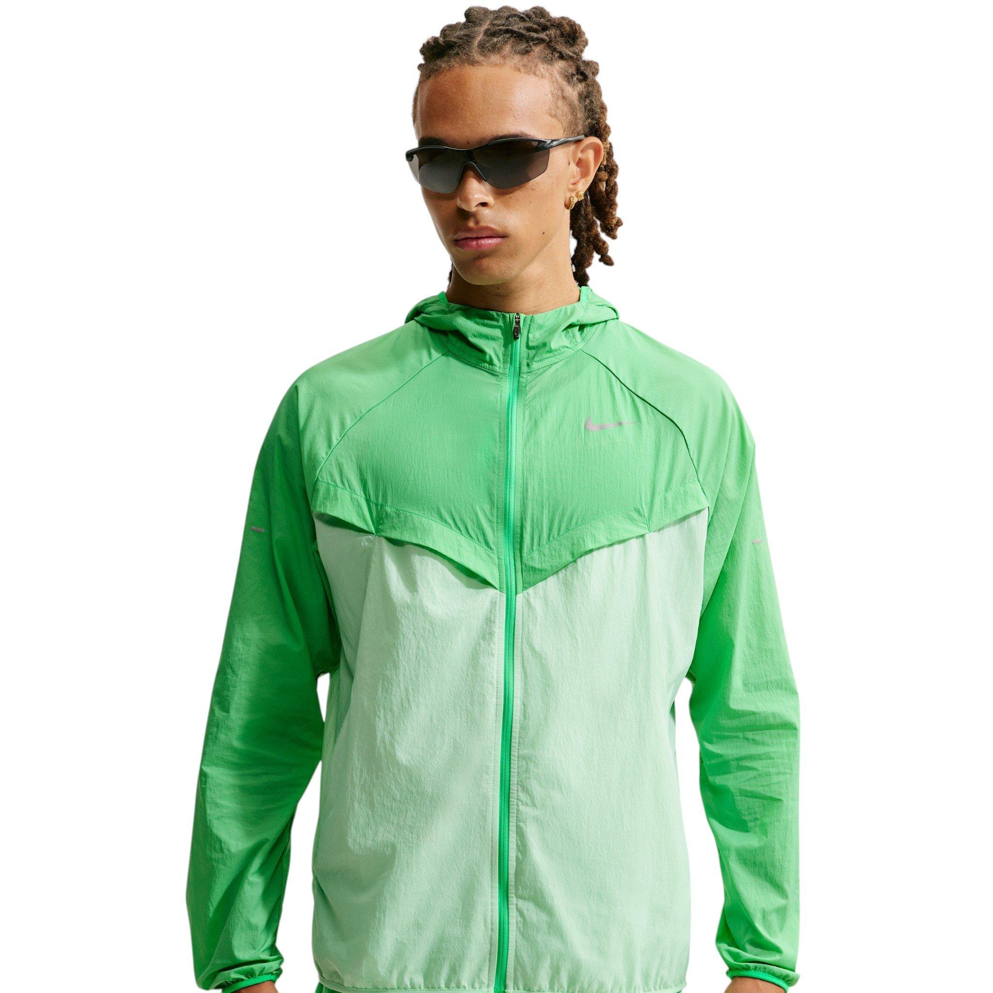 Nike Men's Stride Repel UV Running Jacket - Green - GREEN